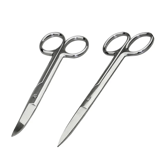 14cm 5.5inch Stainless Steel Straight Curved Scissors Medical Emergency