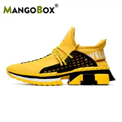 Новые трендовые летние мужские кроссовки для бега желтого и черного цвета мужские популярные спортивные кроссовки для мужчин скидка