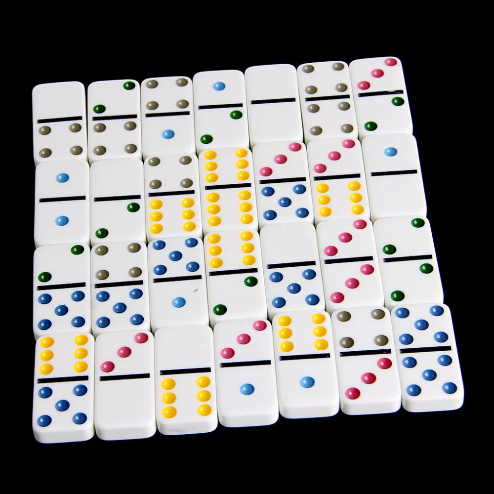 Domino Caixa de ferro Jogo Brinquedo 28