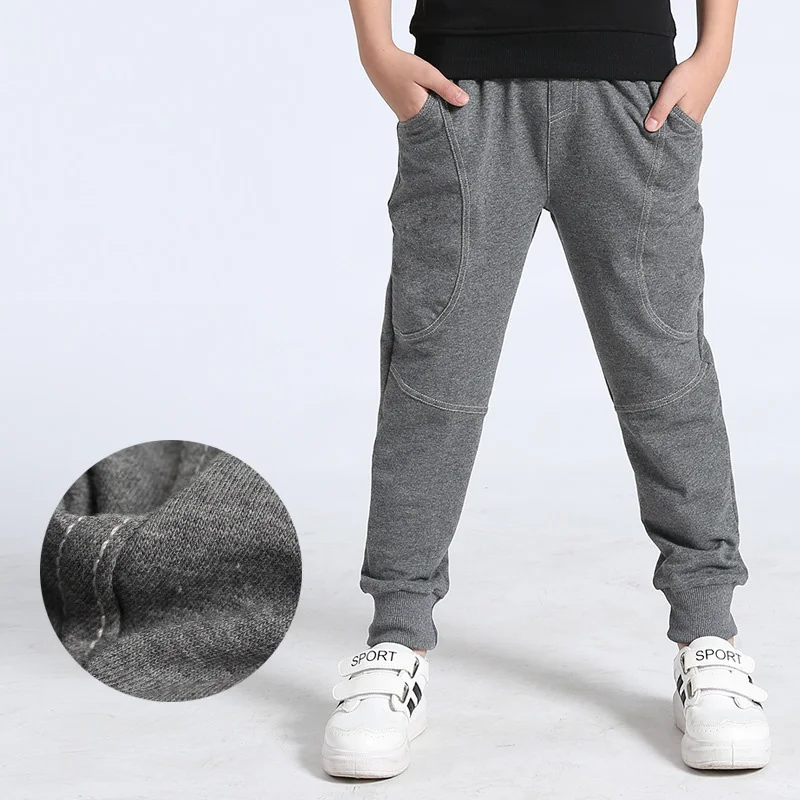 Spring Autumn Boys Sport Pants Cotton Kids Trousers Teenage Children Pants Casual Style Kids Boy Clothes 4 6 8 10 12 14 Year