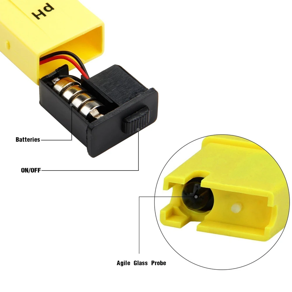 РН-метр Цифровой тест качества воды высокая точность аквариум ЖК-Ручка Портативный Авто темп компенсация тест качества воды er