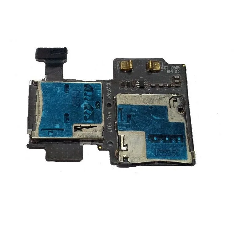 

For Samsung Galaxy S4 LTE GT-I9505 SIM And MicroSD Memory Card Reader Holder Slot Socket Flex Cable 10pcs/lot