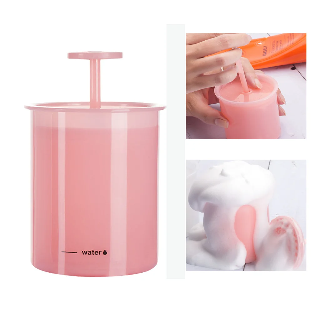 

PP Plastic Foam Maker Smooth Bubble Maker Foamer For Skin Care Portable Deep Facial Cleansing Tool For Home or Travel Use