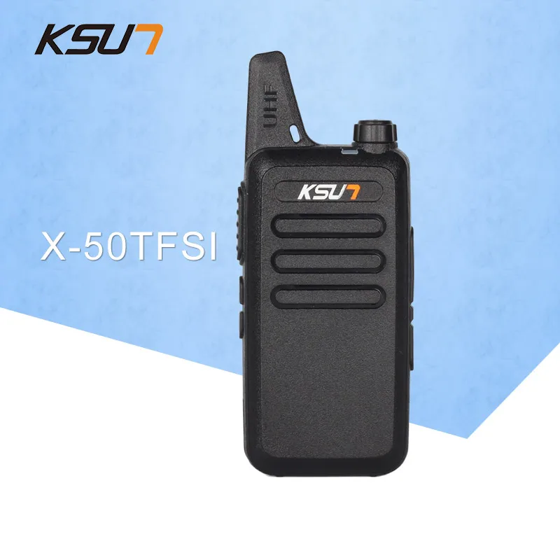 Free Shipping Walkie Talkie KSUN X-50TFSI Ham Two Way Radio Walkie Talkie Dual-Band Transceiver BUXUN X-50(Black)