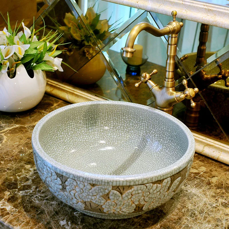 

Fashion brief 35 Small art basin wash basin counter basin mdash . sculpture flower