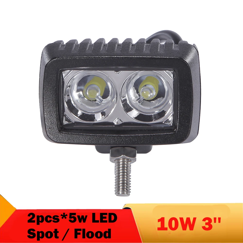 

3 Inch Offroad LED Work Light Bar Motorcycle Headlight 10w Spot Flood LED SUV Truck 4WD UTE ATV Pickup Fog Driving Lamp 12V 24V