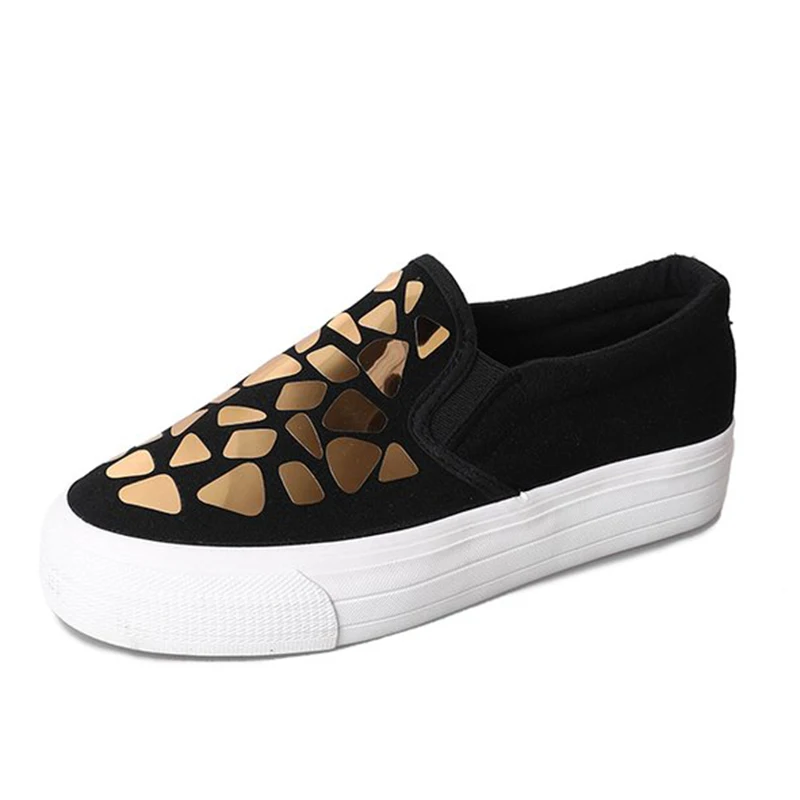 

Tangnest Platform Flats Women Loafers Sequins Decoration Vamp Fashion Shoes Woman Causal Slip-on Ladies Walking Shoes XWD6561