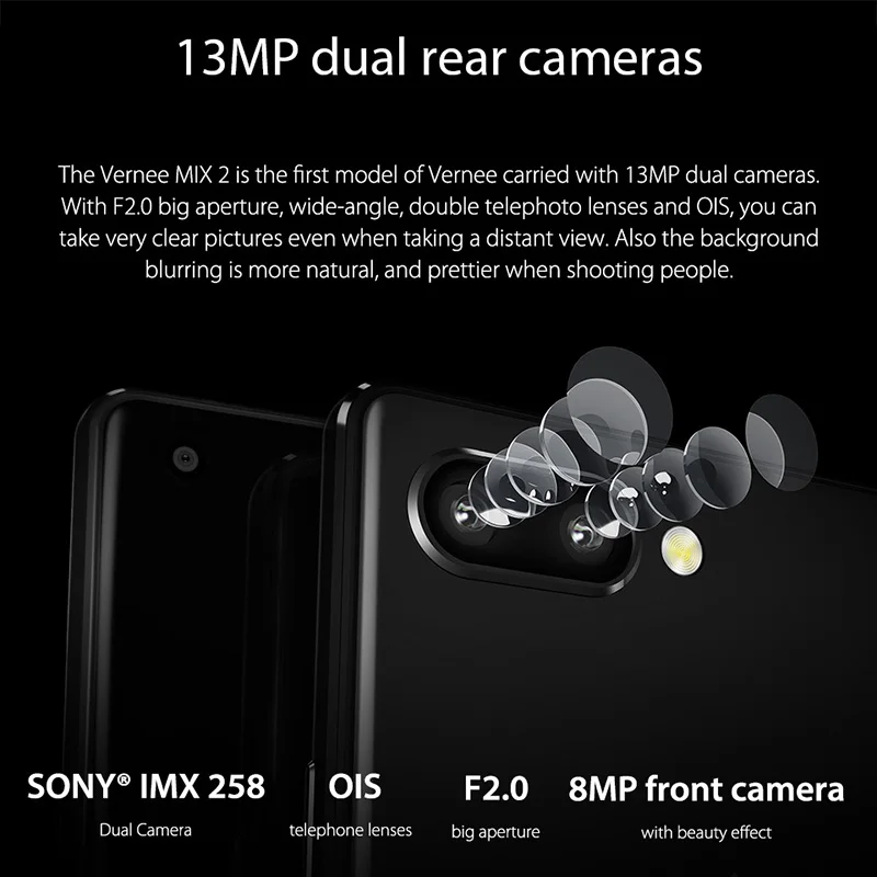 Vernee mezclar 2 4G LTE 18:9 teléfono móvil Android 7,0 Helio P25 Octa Core 4 + 64 Smartphone 6 pulgadas 2160*1080 de la huella digital de 2 Cámara