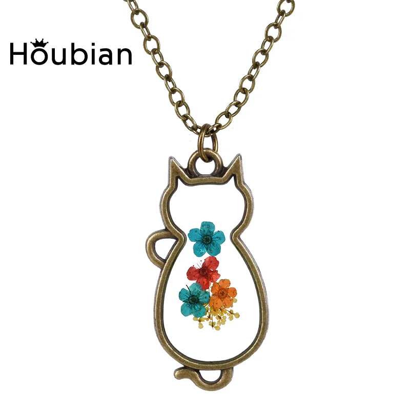 Houbian DIY Подвески подвески в виде животных кошек ожерелье для девочек образец