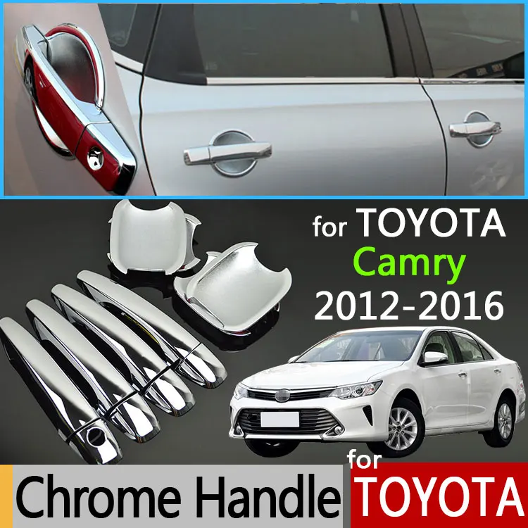 For Toyota Camry XV50 2012 2017 Luxurious Chrome Door Handle Covers