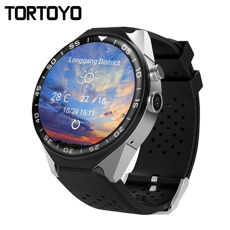 

TORTOYO S99C Android 5.1 3G Smart Watch Phone MTK6580 1G+16G Heart Rate Monitor Camera GPS WIFI Round Screen Sports Wristwatch
