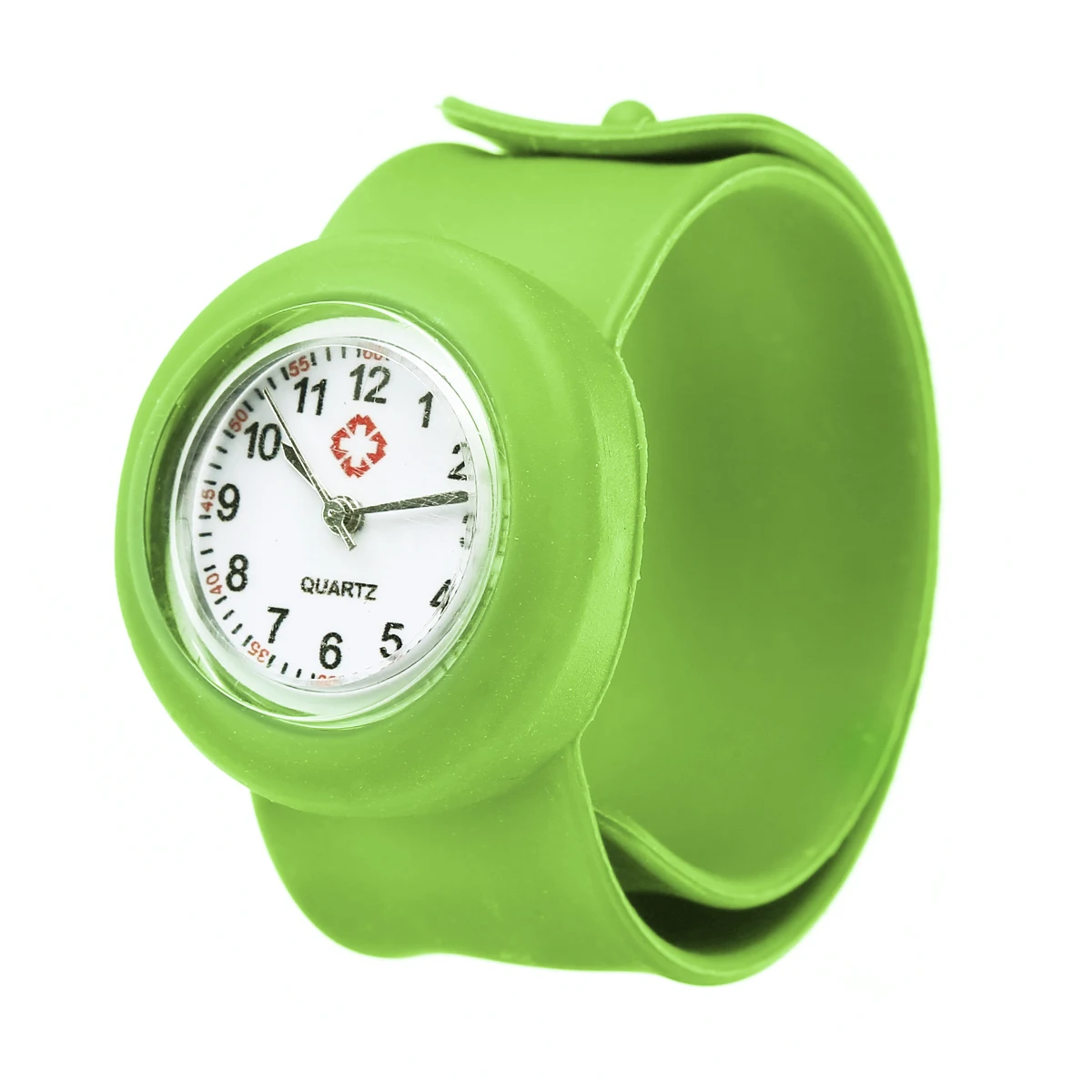 Shellhard 1pc Fashionable Hospital Nurse Slap Watch Silicone Band Quartz Girl Boy Kids Multi Color Snap On Wrist Watch Relogio