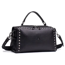 Многоцелевая сумка из натуральной кожи, сумка для упаковки в стиле Парижа, сумки через плечо с заклепками, дизайнерские модные трендовые сумки высокого качества