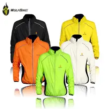 WOLFBIKE велосипедная куртка для мужчин и женщин, ветрозащитная Водонепроницаемая велосипедная одежда, велосипедная одежда с длинным рукавом, Трикотажная майка без рукавов, ветровка