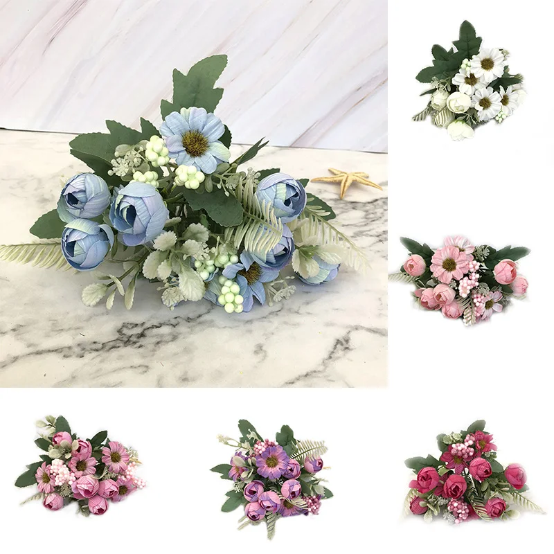 Flone-Artificial-Silk-Fake-Bouquet-Wedding-DIY-Display-Flower-Living-room-European-Style-Flower-Bud-Flower-Art-Decoration-(8-1)