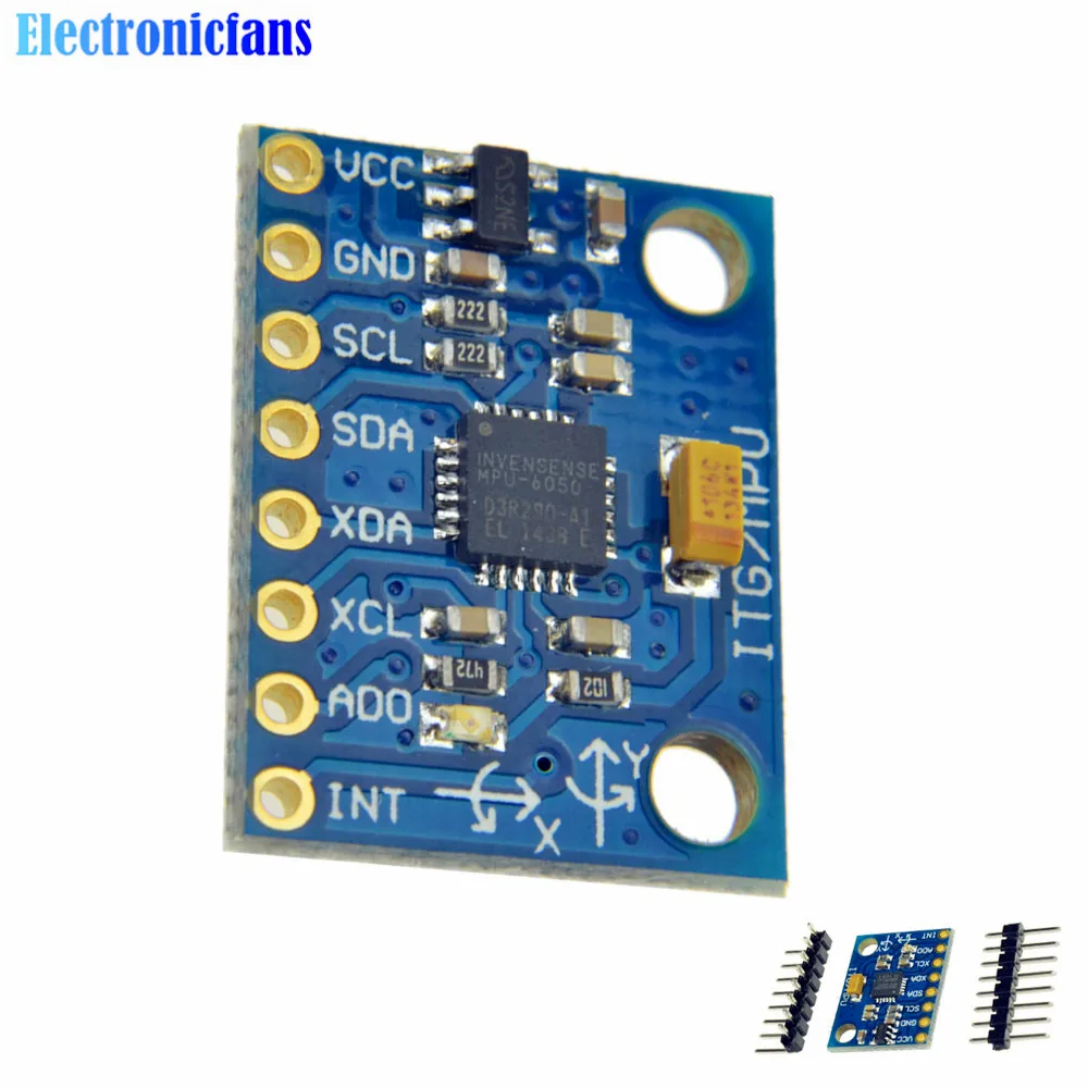 20 шт. IIC I2C GY-521 MPU-6050 MPU6050 3-осевой аналоговый гироскоп датчики + акселерометр модуль