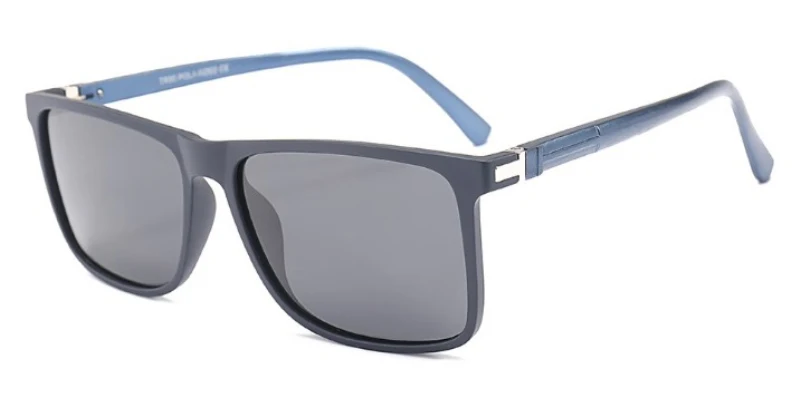 FEISHINI,, фирменный дизайн, поляризационные солнцезащитные очки для мужчин, водительские оттенки, мужские, Ретро стиль, солнцезащитные очки для мужчин, Spuare, летние, UV400 Oculos - Цвет линз: MPTY164 blue