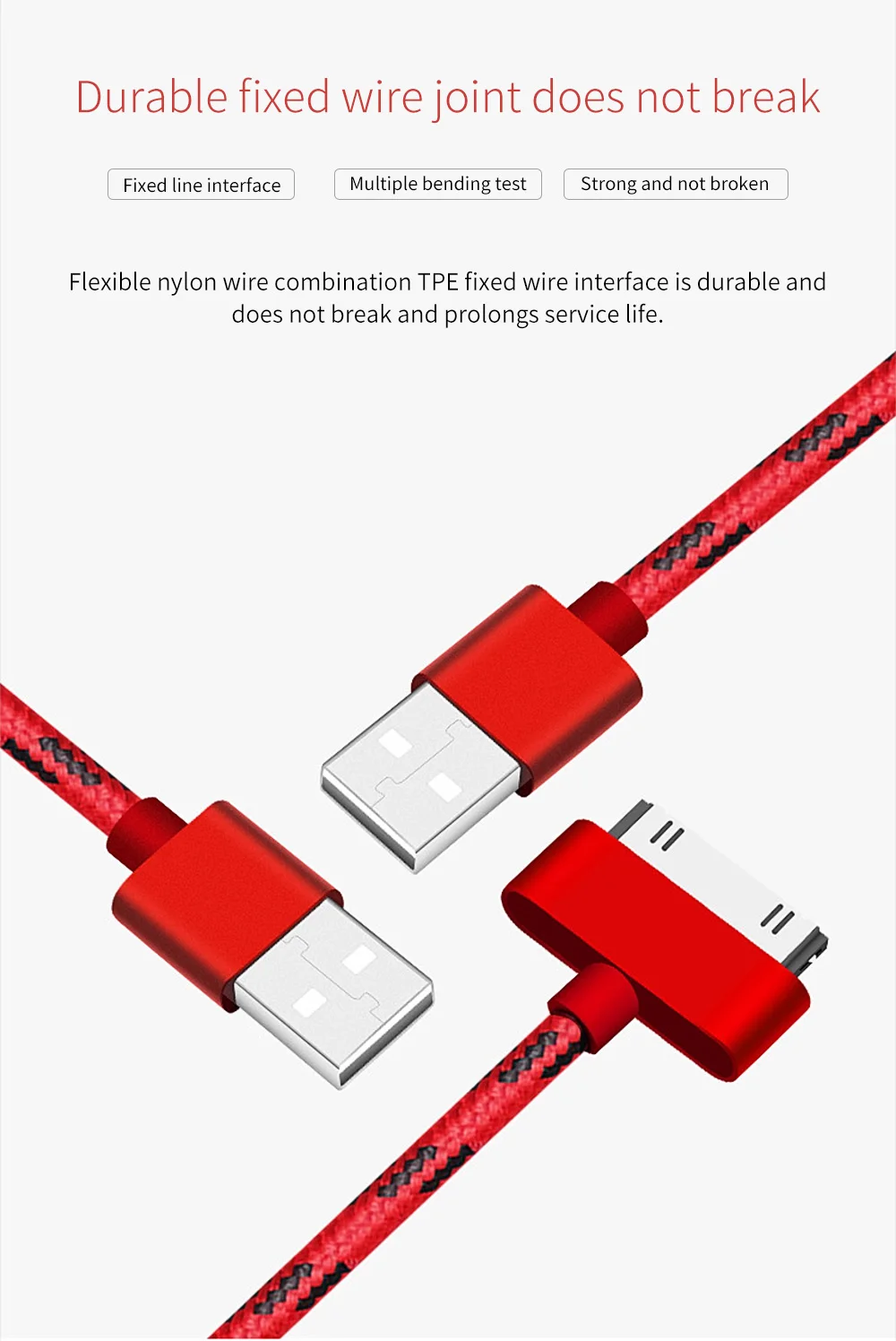 2.4A USB кабель для iPhone 4, 4S, 3g, S, 3g, iPad 1, 2, 3, iPod itouch, 30 pin, быстрая зарядка, зарядное устройство, адаптер, синхронизация данных, код, кабель для телефона