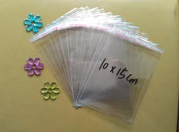 

500PCS 10*15cm Clear Resealable Cellophane/BOPP/Poly Bags Transparent Opp Bag Packing Plastic Bags Self Adhesive Seal for gift