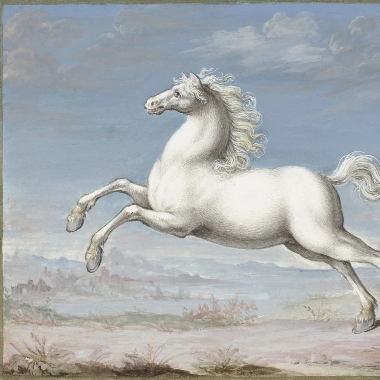 White Horse Poster Print (36 x 24)