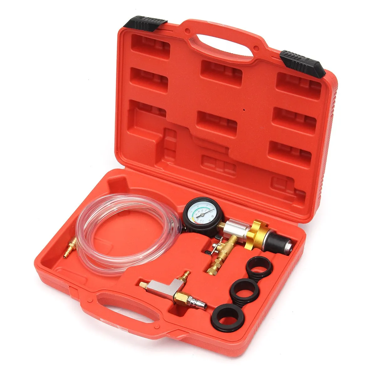 

Auto Car Radiator Coolant Vacuum Cooling System Refill & Purging Tool Gauge Kit