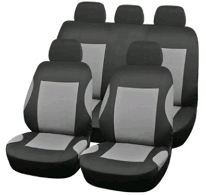Протектор asiento coche универсальные автомобильные чехлы для сидений Автомобильные Чехлы для Toyota Lada kalina granta priora rrenault - Название цвета: grey