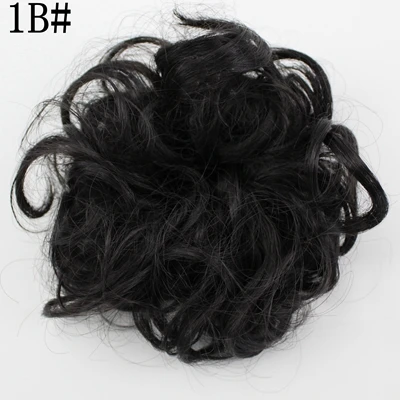 JOY& BEAUTY, Новое поступление, горячая распродажа, свободный стиль, для завивки волос, парик, слоеный бутон, эластичные повязки для волос, Галстуки для волос/Женские аксессуары для волос, 5 шт./лот - Цвет: # 1B