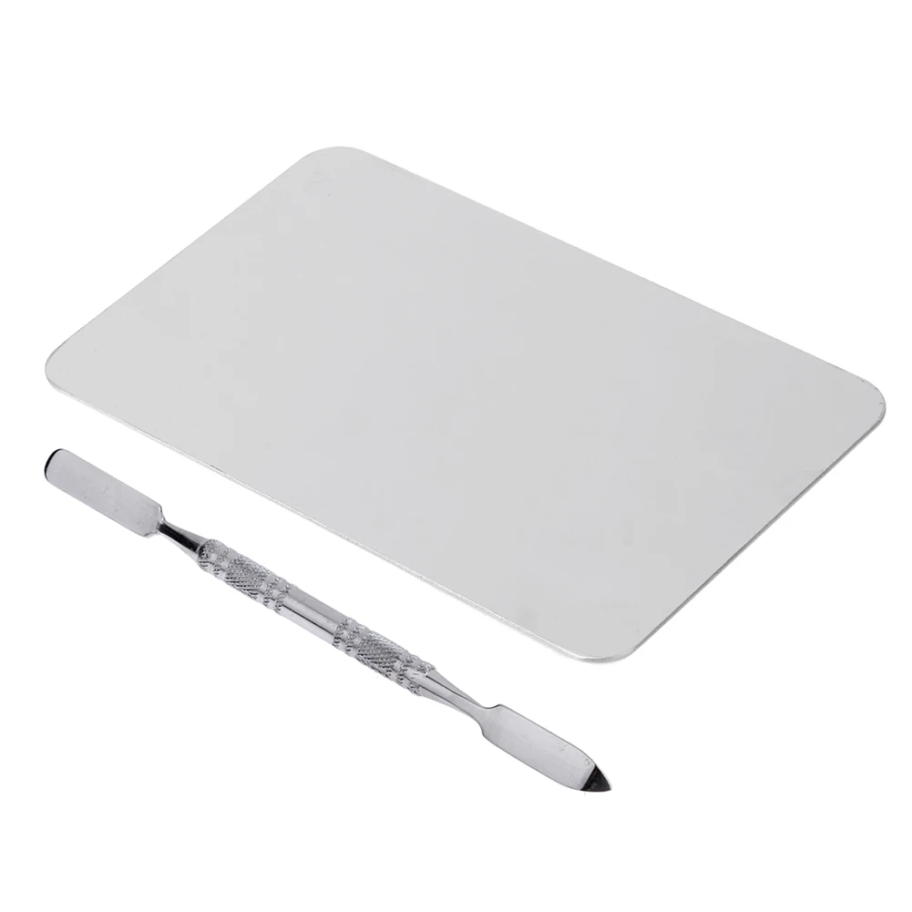 Stainless Steel Nail Colour Palette Acrylic Cosmetic Blending Palette