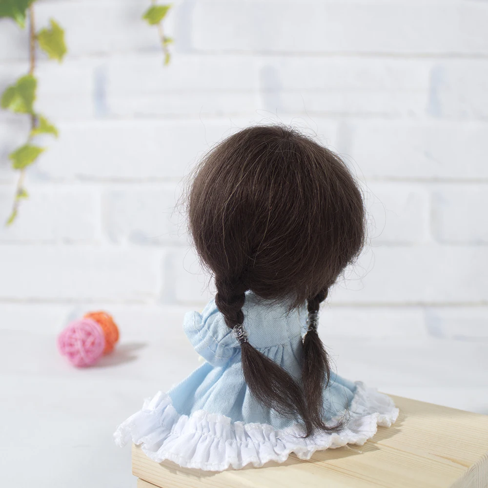 Muziwig 1/8 Мода BJD синтетический мохер кукольные парики милые Updo кукольные волосы Размер 3-4 дюймов 5-6 дюймов парик кукла аксессуары