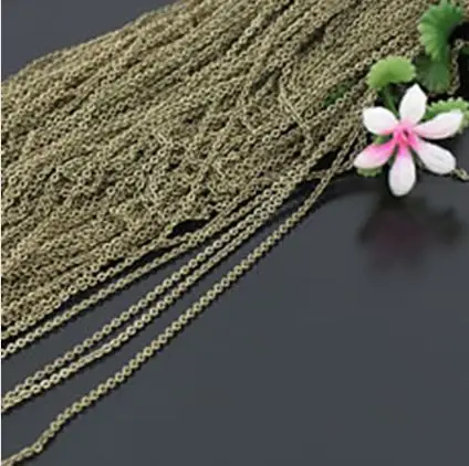 

cheap metal jewelry chain 1mm wide super slim chain 5 meters / lot free shipping