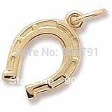 

fashion 100pcs a lot gold plating horseshoe charms