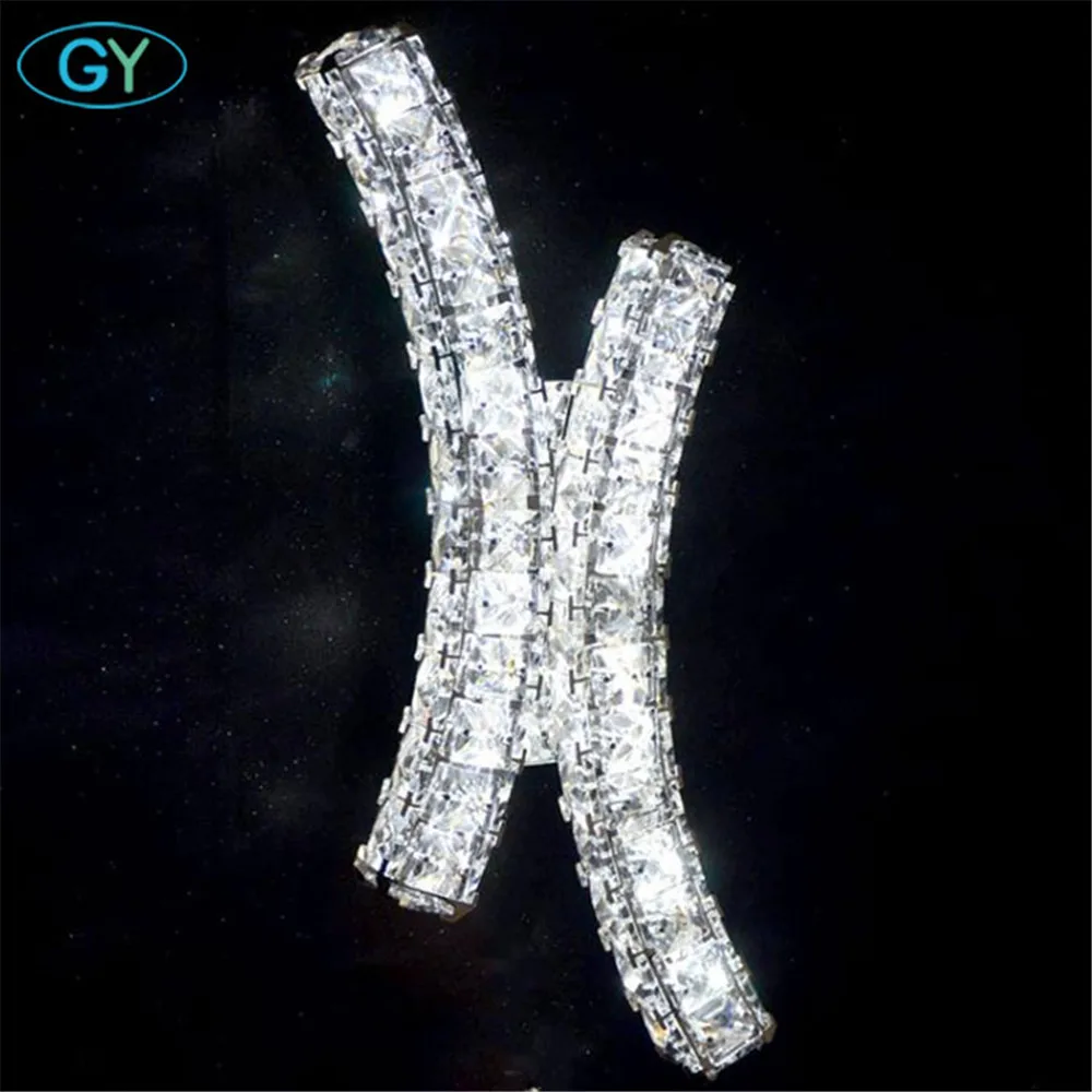 

AC100-240V Modern Bedside Wall Lamp Bedroom Stair Lamp Crystal Wall Lights 14W LED Wall Lights Led Lamp For Bedroom Decor