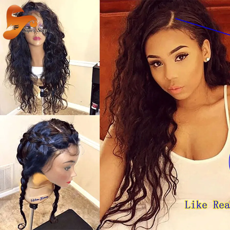 High Ponytail Brazilian Full Lace Human Hair Wigs For Black Women Virgin Hair Lace Front Human