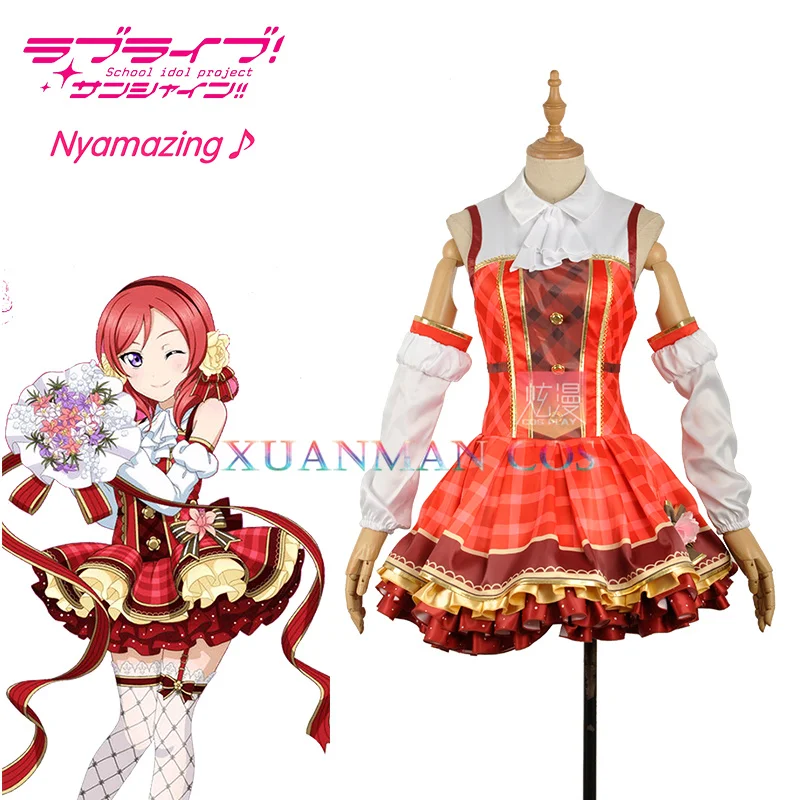 Love Live Nishikino Maki костюм для косплея на заказ букет цветов Пробуждение красное