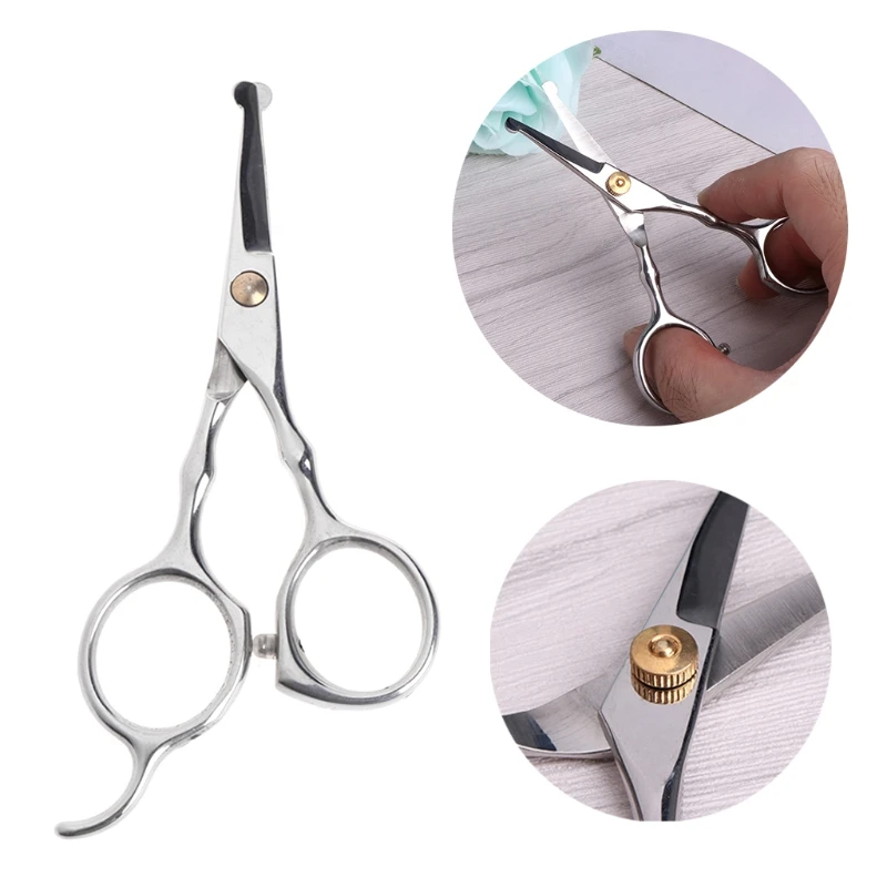 

5" Pet Dog Cat Stainless Steel Cutting Grooming Hair Safety Rounded Tip Scissors Shears Pet Supplies
