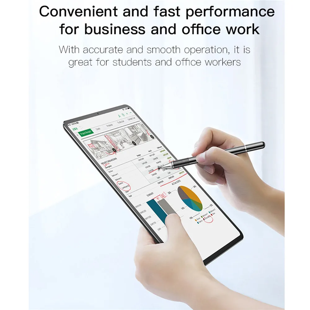 2 in1 универсальная ручка-стилус Многофункциональный емкостный сенсорный экран Экран стилус для сенсорного экрана для iPad iPhone samsung Xiaomi huawei стилус для планшета