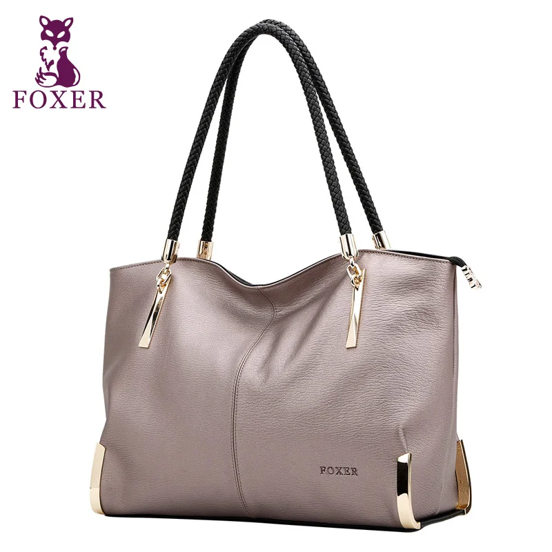 

FOXER women luxury handbag new High quality leather handbags women shoulder bags fashion tote bag ladies hand bag famous brands