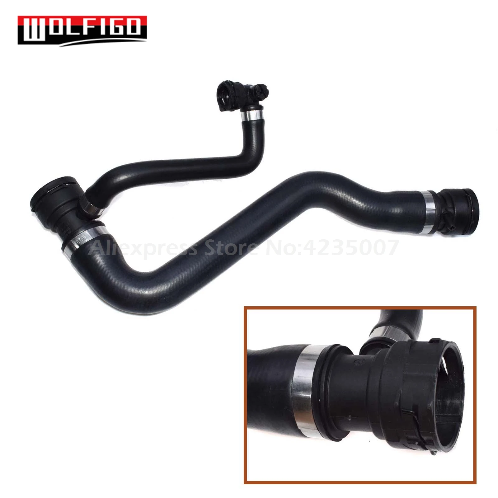 

WOLFIGO Water Pipe Radiator Hose For BMW E90 E91 E92 E93 E82 E88 E84 320i 318i 316i 120i 118i X1 18i 17 12 7 531 768 17127531768