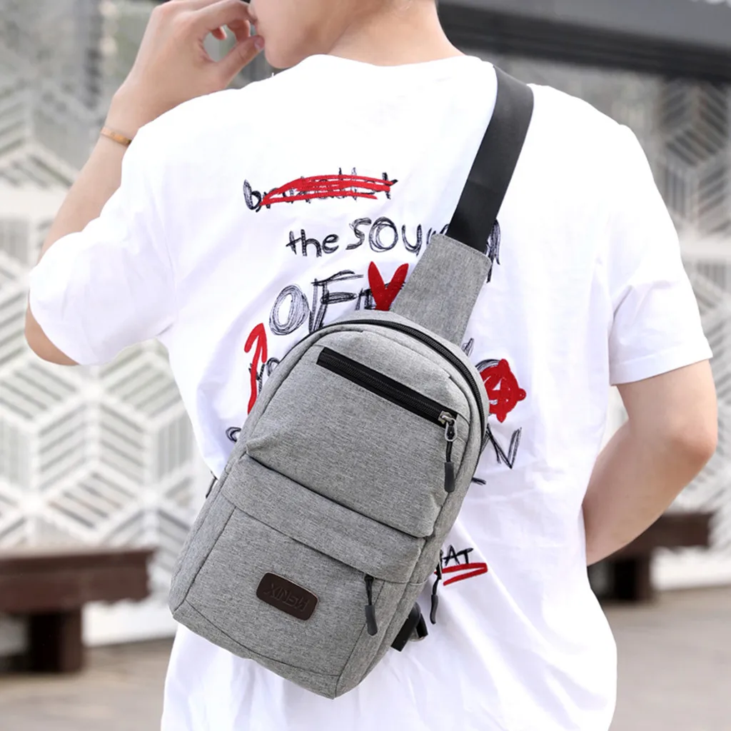 Waist Bag Men Oxford Cloth Chest Bag Fanny Pack Sports Outdoor Leisure Multi-function Belt Bag Dropshipping Sac Banane