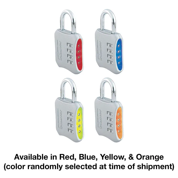 Master Lock 4Digit Password Safety Lock Zinc Alloy Combination Travel Security Safely Code Lock Combination Padlock Wide Shackle (2)