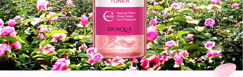 Bioaqua лепестки роз эссенция воды тоники для лица 250 мл усадка поры анти-возрасное отбеливание увлажняющее масло контроль ухода за кожей тонер