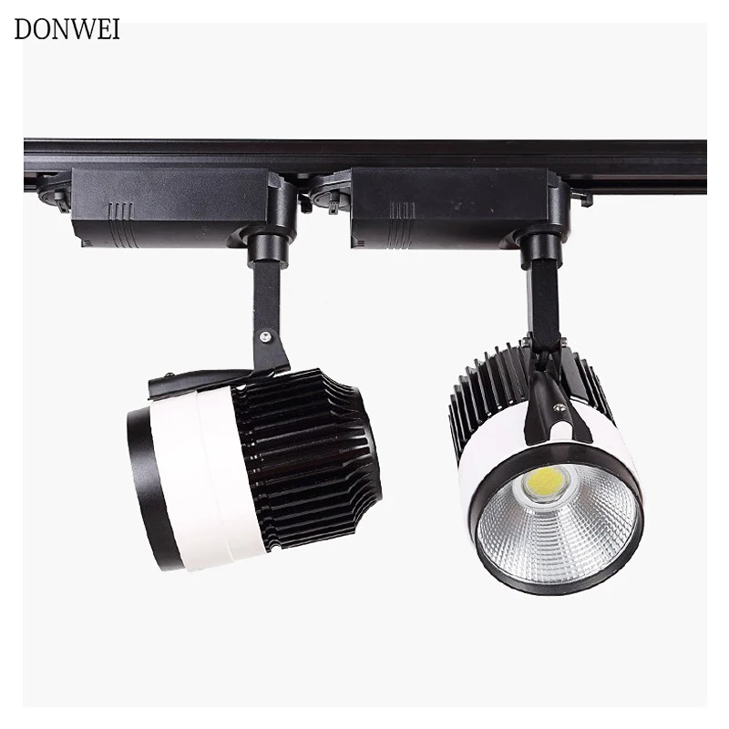 DONWEI след 20 W 30 W COB светодиодный рельсовый прожектор для одежды обувь магазин Showroom центр выставочная контрольная лампа