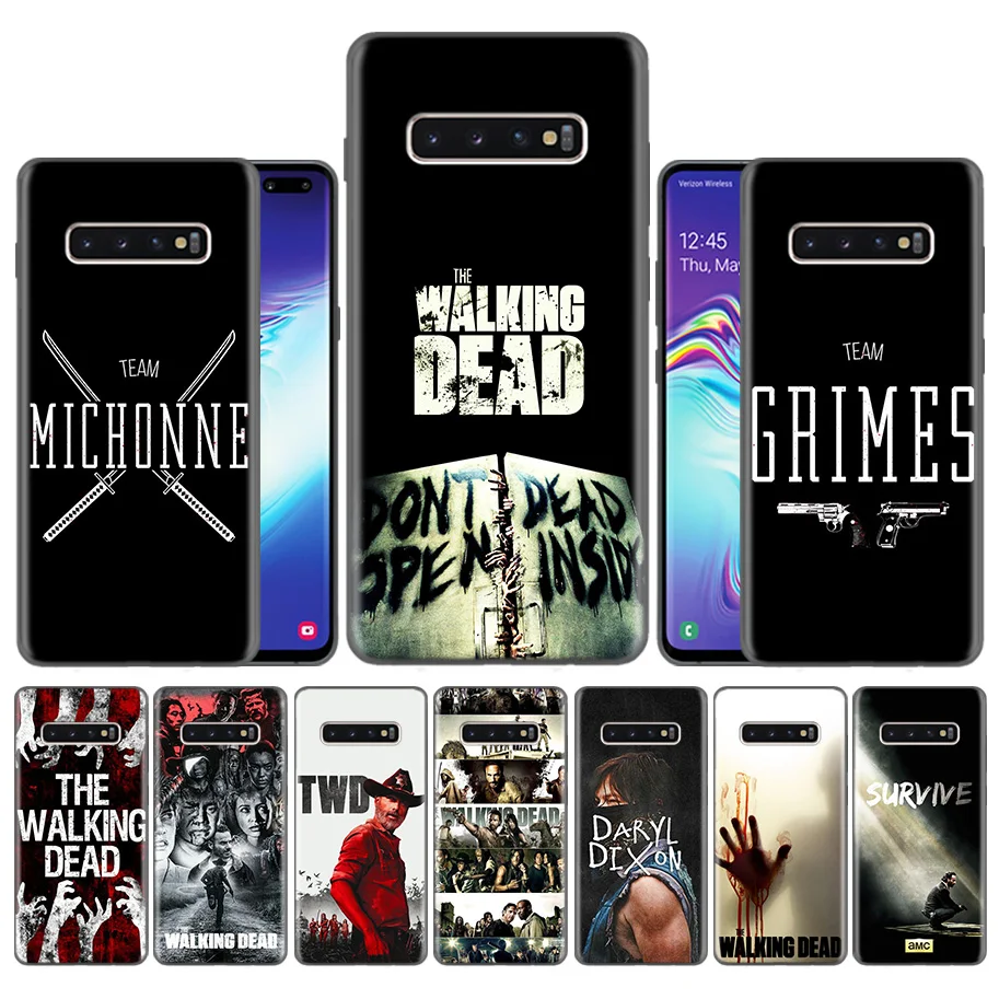 

Fundas Case Coque for Samsung Galaxy S10 S9 S8 Plus 5G A30 A50 A70 A40 A20 Note 8 9 10 Cover Carcass The Walking Dead TWD