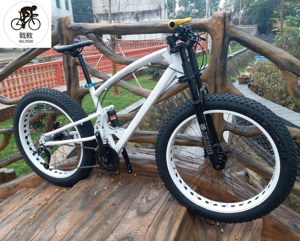 Best Kalosse  soft-tail frame  beach  bike  26*4.0 tires  17 inch Hydraulic brakes    M310   Snow bike  24 speed 23