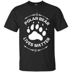 Любитель животных полярный медведь жизни материя сохранить медведи футболка с рисунком Мужская Унисекс Новая мода футболка свободный