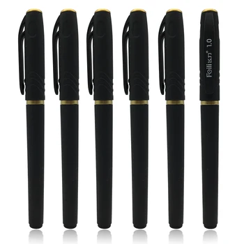 

1.0mm Gel Pens Black Ink Bullet Tip Large Capacity Liquid Ink Carbon Gel Pen for Business Office School Supplies Stationery