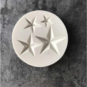One/three/four stars Cake Tool  baking silicone mold hightemperature DIY chocolate cake decoration fondant Epoxy silicone mold