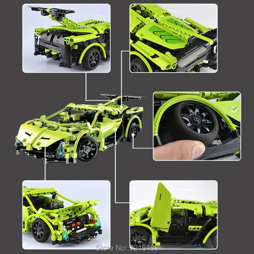453PCS Building Blocks RC Super Car Model Kits Bricks Compatible Legoes Techni Series Parent Interactive Playset Gift for Kids