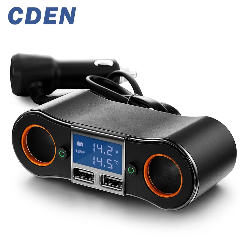 font b Car b font Charger Cigarette Lighter Socket 2 Dual USB Charging Interface Charger