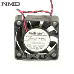 Ventilador de rodamiento de bolas doble de dos líneas para NMB 1604KL-01W-B40 4010, 4cm, 5V, 0.16A